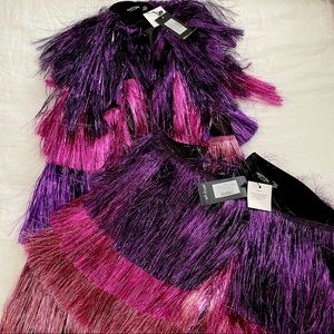 NWT Nasty Gal TINSEL SET